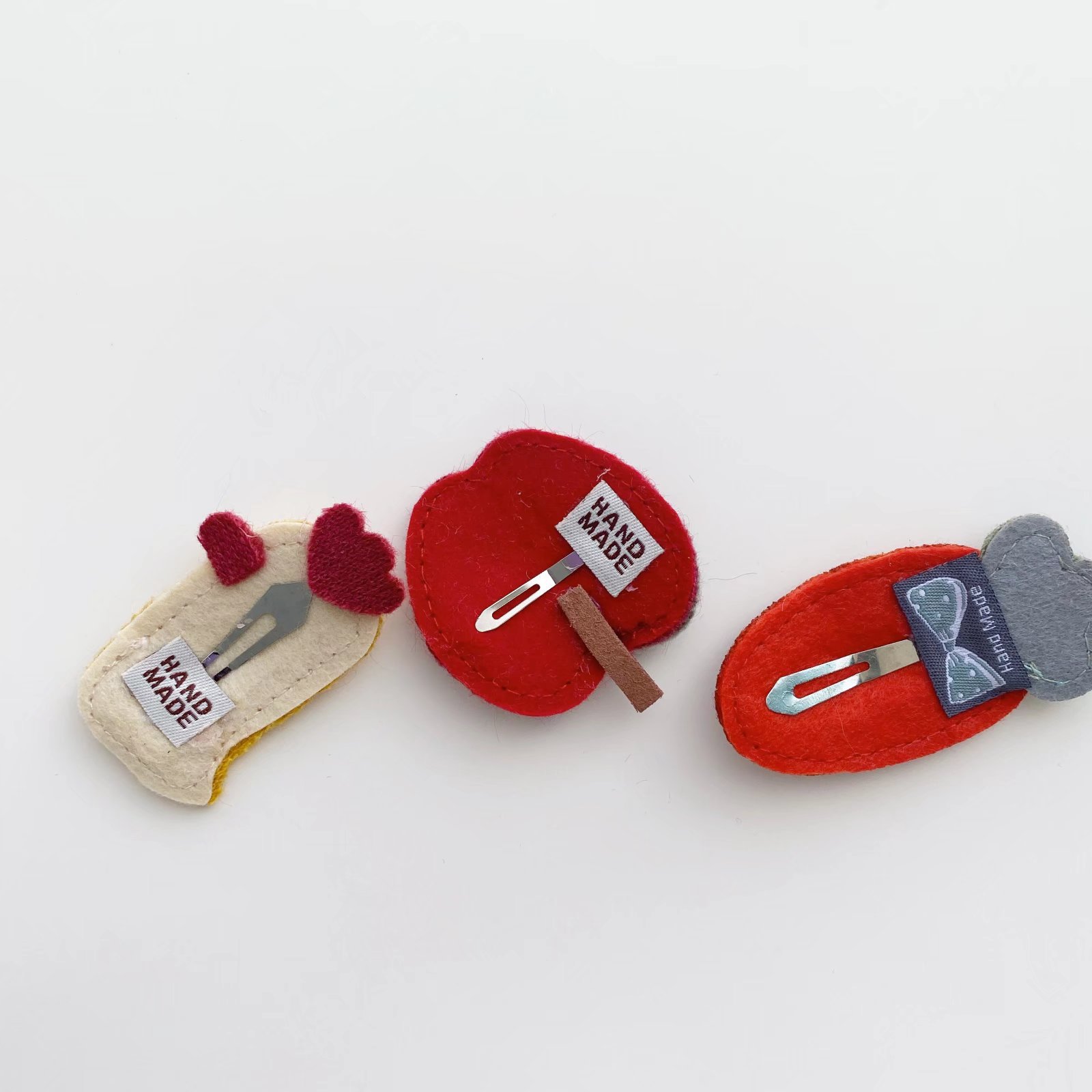 Korean New Flannel Apple Small Animal Barrettes Baby Cute Hairpin Side Clip BB Clip Baby Hairpin