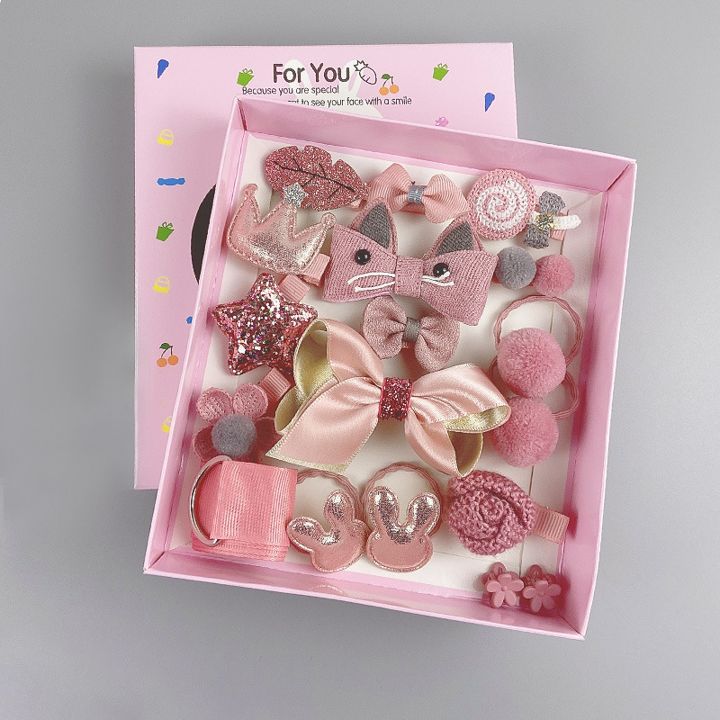 Hair Accessories 18Piece Girl&#039;s Headwear Baby Korean Princess Immortal Cute Little Girl Hairpin Baby Hair Clip