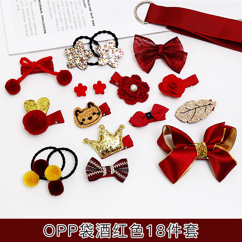 Hair Accessories 18Piece Girl&#039;s Headwear Baby Korean Princess Immortal Cute Little Girl Hairpin Baby Hair Clip
