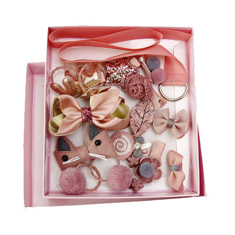 Hair Accessories 18Piece Girl&#039;s Headwear Baby Korean Princess Immortal Cute Little Girl Hairpin Baby Hair Clip