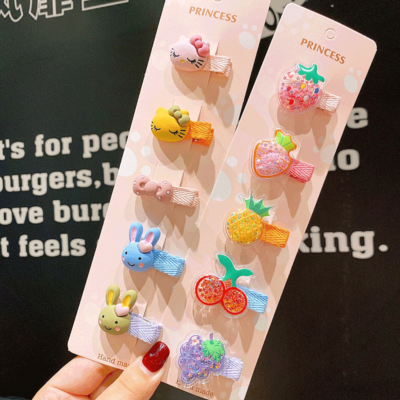 Baby Hair Accessories Baby Hair Clips Does Not Hurt Hair Korean Infant Hairpin Girls Cute Princess Children&#039;s Headdress