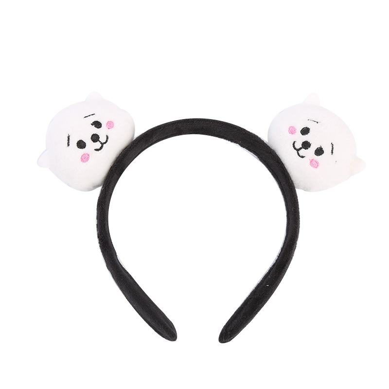 Korean Cartoon Plush Doll Headband Love Hairpin Rabbit Headband Animal Headband