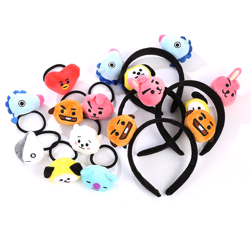 Korean Cartoon Plush Doll Headband Love Hairpin Rabbit Headband Animal Headband
