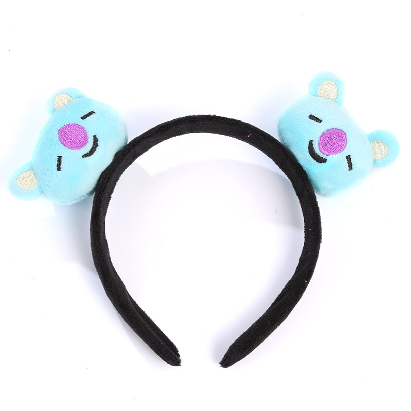 Korean Cartoon Plush Doll Headband Love Hairpin Rabbit Headband Animal Headband