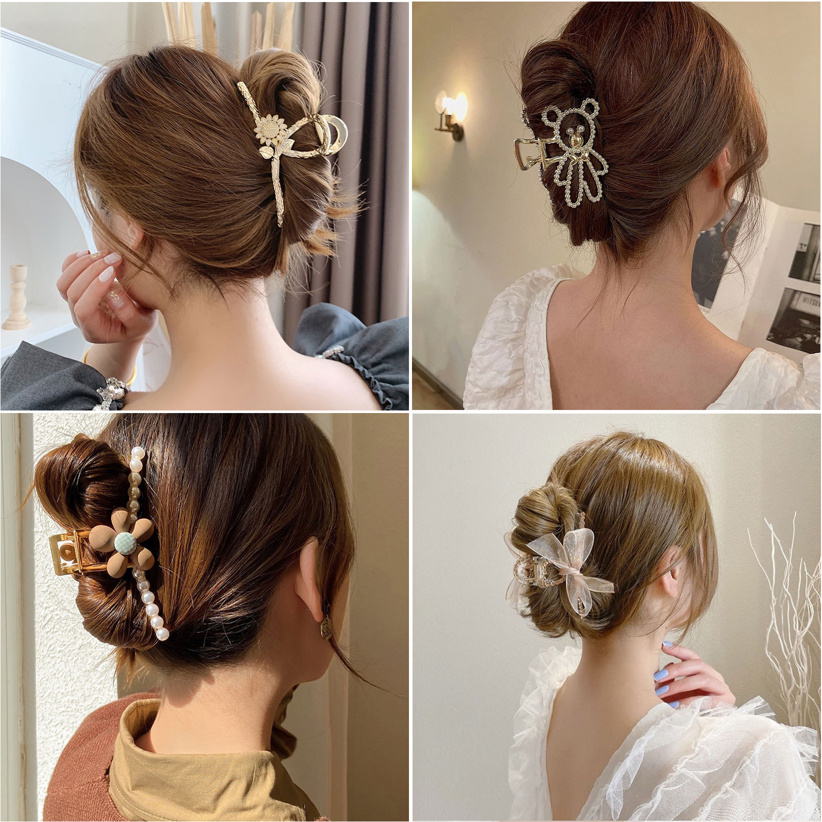 Exciting Style! High Sense 2022 New Hairpin Female Net Red Pearl Rhinestone Hair Accessories Hair Cartoon Shark Clip Headdress