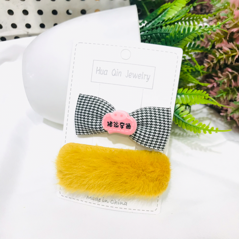 Children's Cartoon Cute Plush Barrettes Press Clip BB Clip Clips Hairpin Hairware