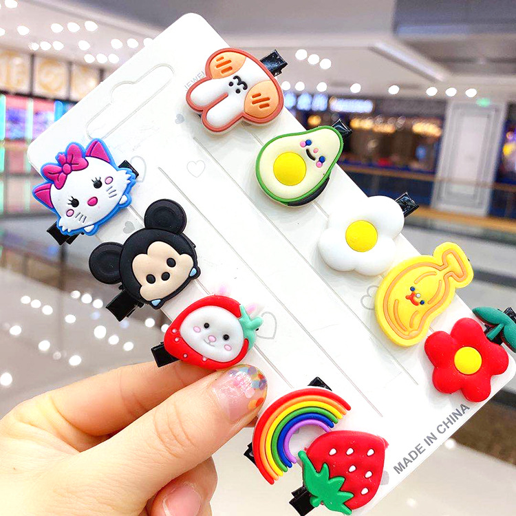 10 Cute Cartoon Children&#039;s Hair Clip Cream Ice Cream Adorable Girl&#039;s Baby Hairpin Hairpin Hair Accessories