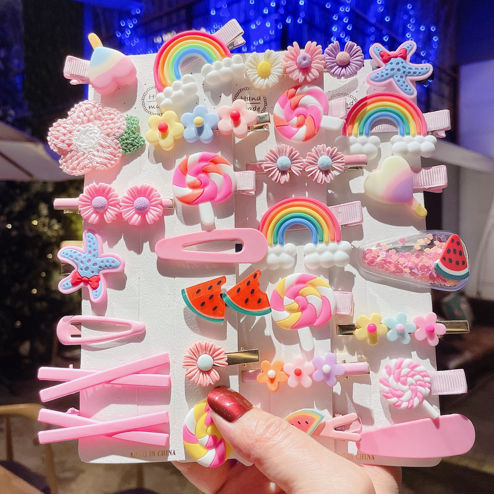 Cartoon Baby Hair Clip Set New BB Clip Candy Color Little Girl Bang Side Clip Hair Accessories Cartoon Hairpin