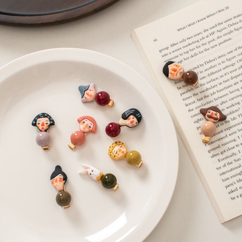 Cute Funny Little Hairpin Ins Cartoon Hair Pin Mini Duckbill Clip Bang Clip Internet Celebrity Girls&#039; Hair Accessories