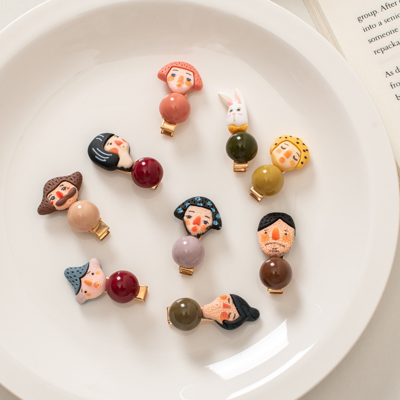 Cute Funny Little Hairpin Ins Cartoon Hair Pin Mini Duckbill Clip Bang Clip Internet Celebrity Girls&#039; Hair Accessories