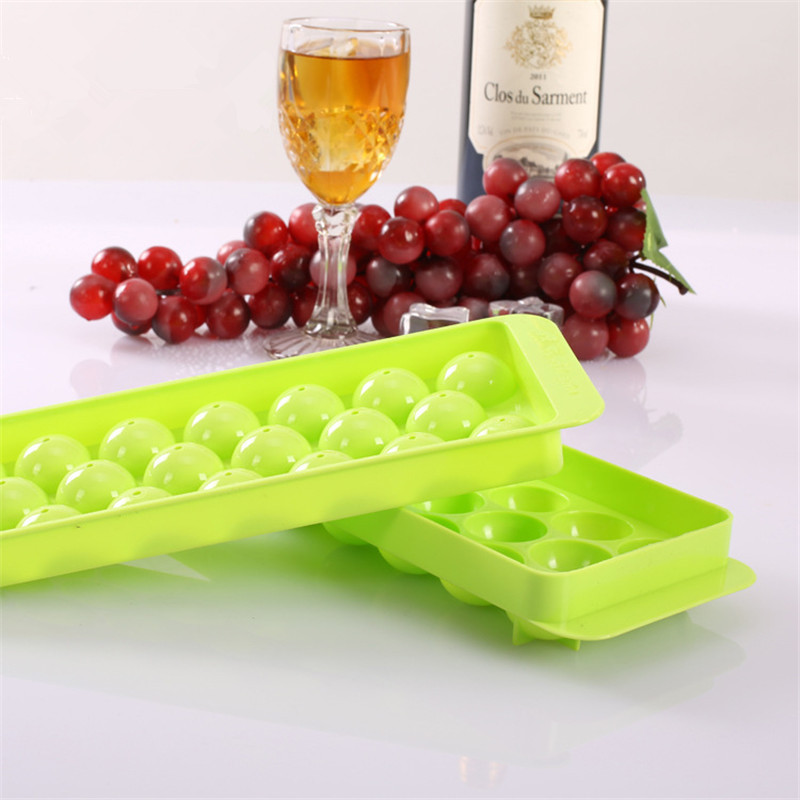 Refrigerator Creative 20 Grid round Frozen Ice Ball Hollow Plastic Ice Tray Ice Box Ice Cream Ice Cube Mold Household