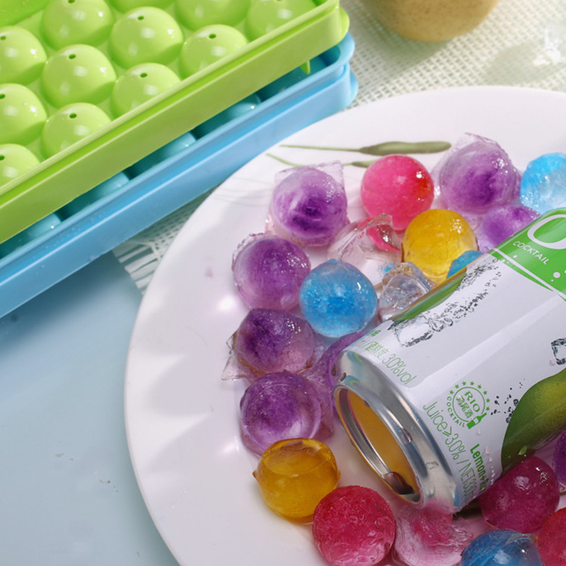 Refrigerator Creative 20 Grid round Frozen Ice Ball Hollow Plastic Ice Tray Ice Box Ice Cream Ice Cube Mold Household