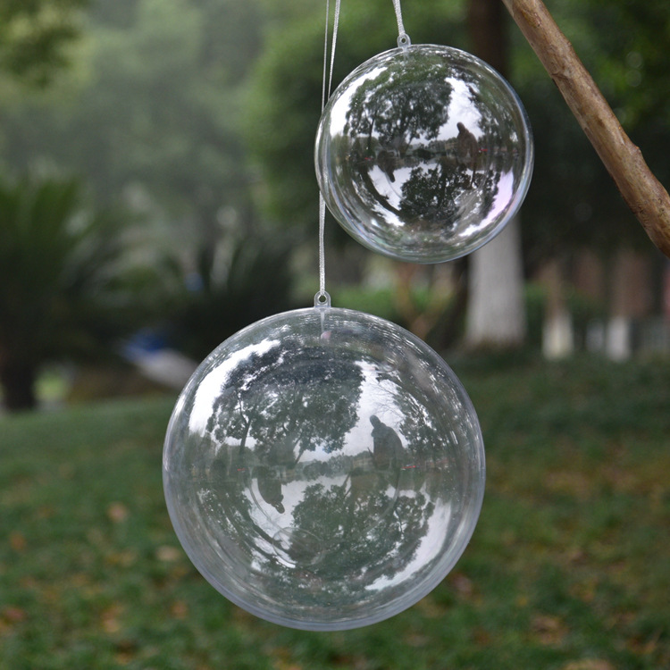 Hollow Ball Transparent Plastic Ball Transparent Hollow Ball Plastic Ball Christmas Decoration Hanging Ball