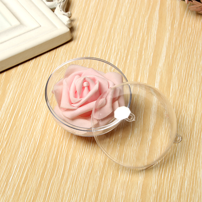 3-25CMPs Hollow Plastic High Transparent Christmas Ball Shopping Mall Festival Creative Acrylic Decorative Hanging Ball