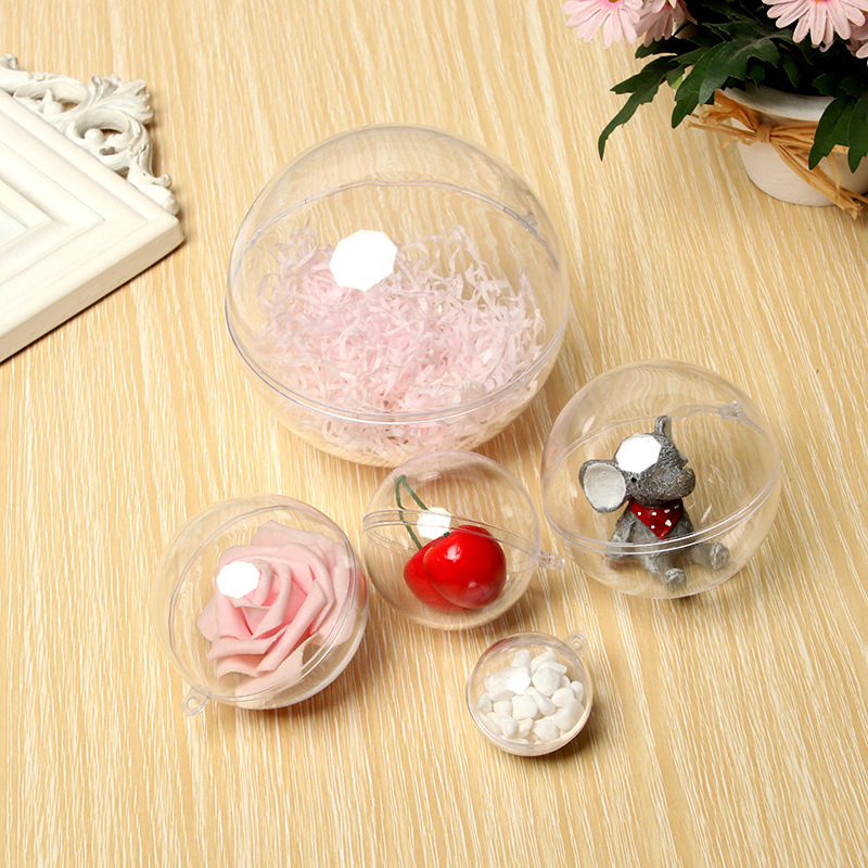 Hollow Ball  Plastic Transparent Ball Shopping Mall Festival Creative Christmas Ball Acrylic Decorative Ball