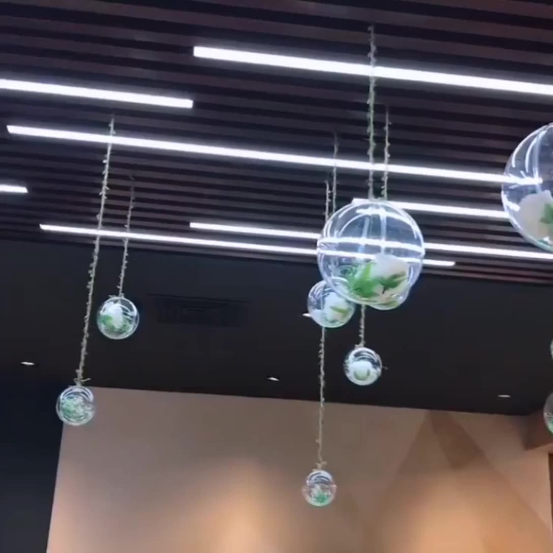Transparent Ball Plastic Acrylic Hollow Ball Pendant Hanging Ball Decorative Pendant Kindergarten Hollow Ball