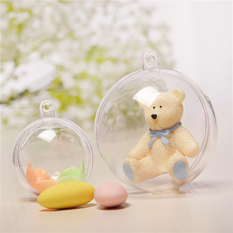 Christmas Ball PS Hollow High Transparent Plastic Ball Festival Decorative Ball Preserved Fresh Flower Christmas ball