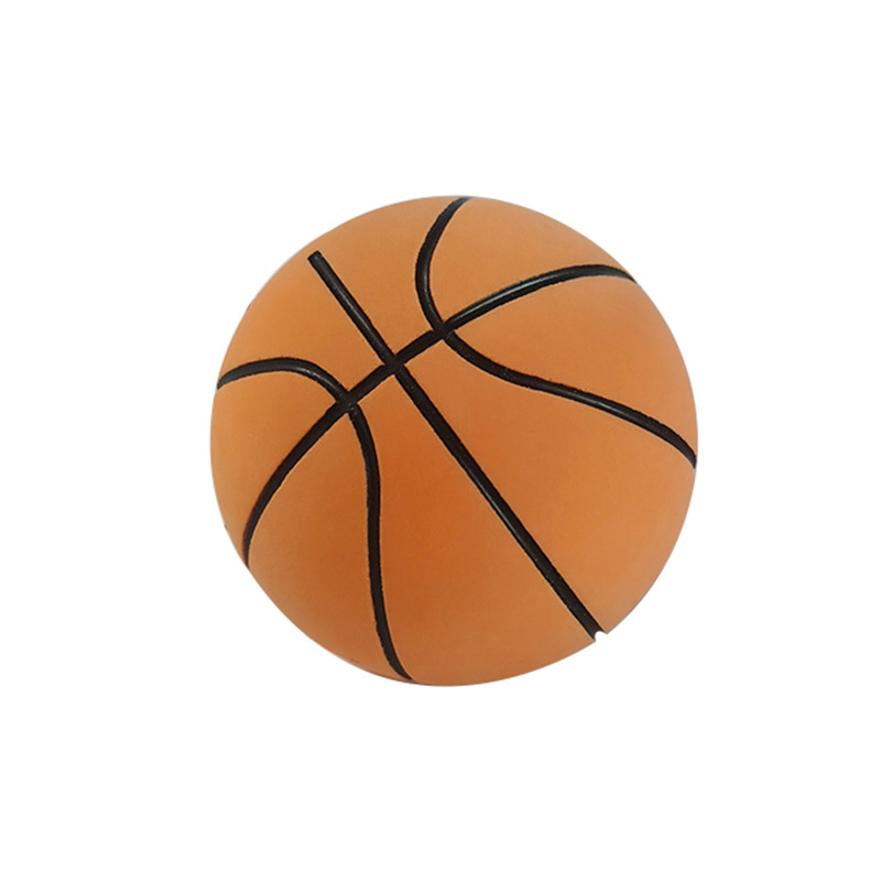 Environmentally Friendly Rubber Elastic Mini Basketball 6cm High Elastic Toy Hollow Inflatable-Free Children&#039;s Outdoor Hand Ball