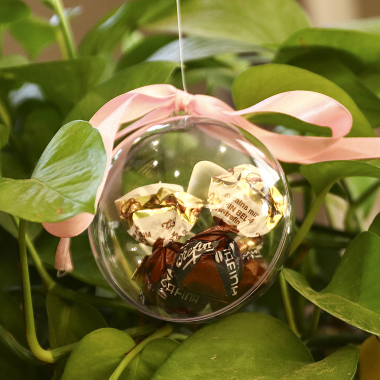 Ball Plastic ball hollow ball Holiday Decoration Gift Creative ACRYLIC PS Eternal flower Drop ball Hanging decoration