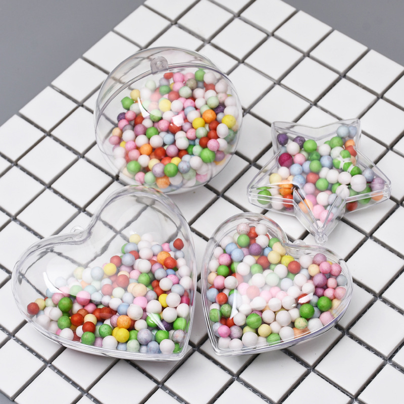 Spot 4-60cm Transparent plastic decoration Christmas ball shopping Mall Decorated Ps Crystal Hollow Drop ball