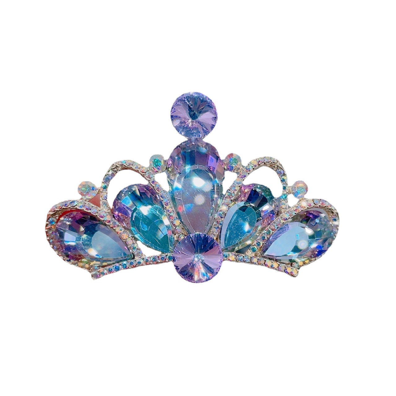 New Style Hair Accessories Barrettes Crown Style Temperament Side Clip Barrettes Crown Hairpin