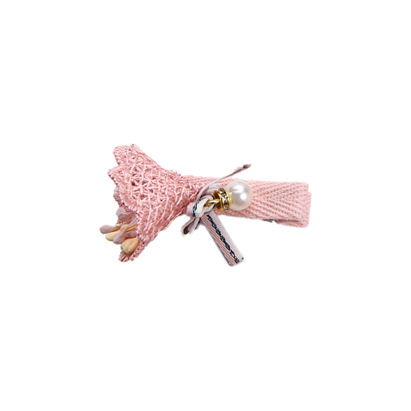 Danqing Ornament New Children&#039;s 5-Piece Hair Accessories Korean Style Cartoon Cloth Hairpin Sets Cute Crown Barrettes