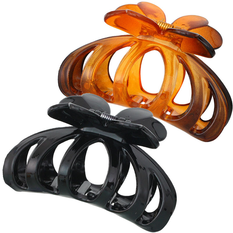 Amazon Hot Selling Crown Grip 9cm Hairpin Headdress Female Plastic Grip
