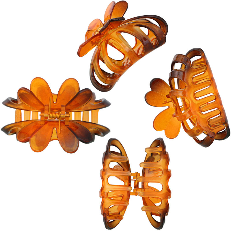 Amazon Hot Selling Crown Grip 9cm Hairpin Headdress Female Plastic Grip