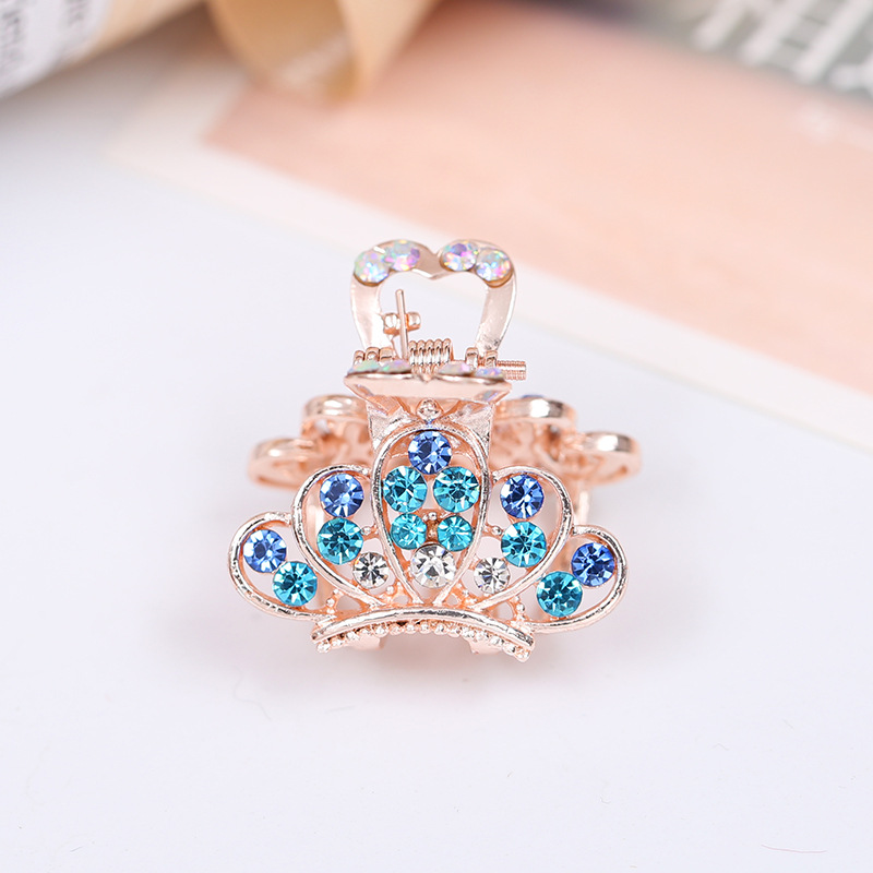  Claws Korean Style New Headdress Selling Cute Crown Small Jewelry Boutique Headdress Barrettes Wholesale Crown Hairpin
