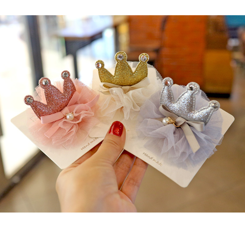 Three-Dimensional Crown Barrettes Exquisite Baby Hair Band Girls Head Accessories Hair Accessories Baby Hairpin