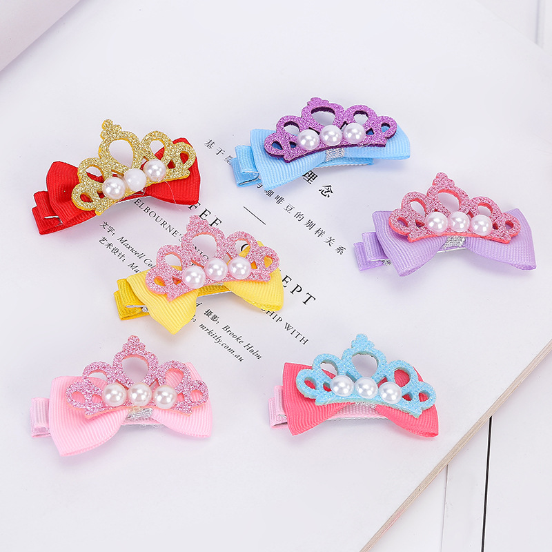  Crown Hairpin Headdress Douyin Online Influencer New Hair Accessories Korean Hairpin Duckbill Clip Cartoon Hairpin