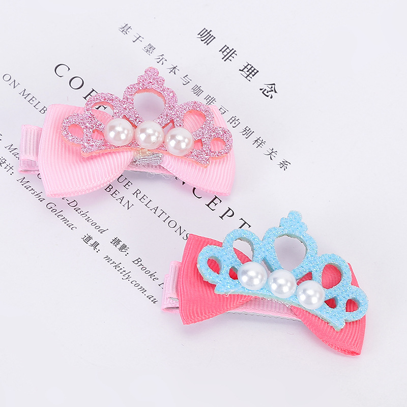  Crown Hairpin Headdress Douyin Online Influencer New Hair Accessories Korean Hairpin Duckbill Clip Cartoon Hairpin