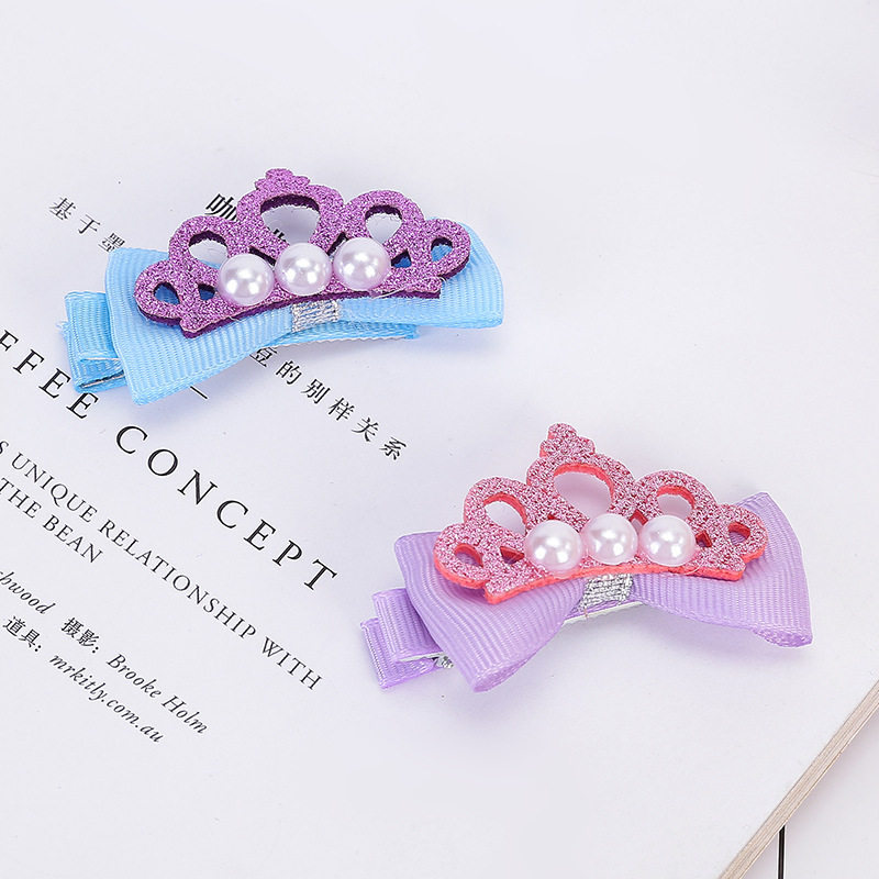  Crown Hairpin Headdress Douyin Online Influencer New Hair Accessories Korean Hairpin Duckbill Clip Cartoon Hairpin