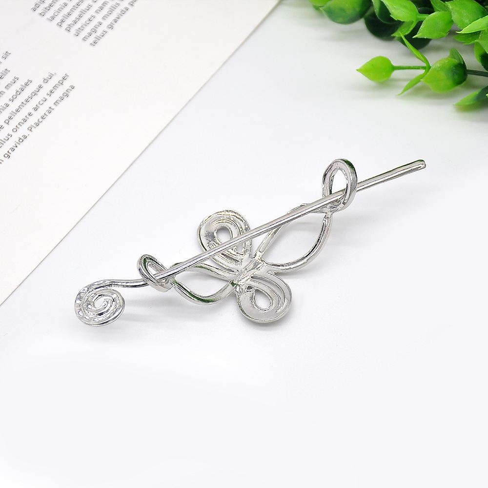 Jewelry Creative Barrettes Hairpin Fashion Metal Knot Crown Barrettes Stick Sliding Accessories