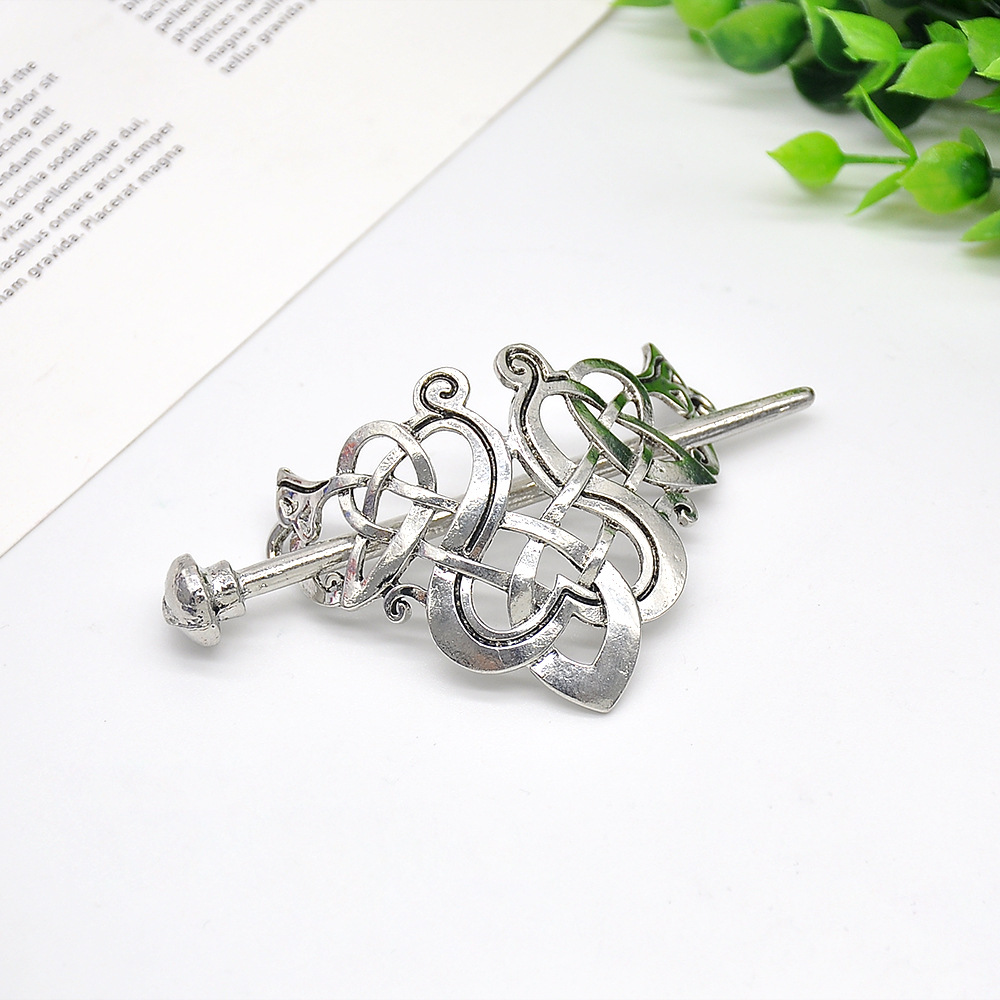 Jewelry Creative Barrettes Hairpin Fashion Metal Knot Crown Barrettes Stick Sliding Accessories