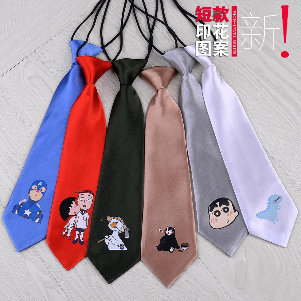 Short Cartoon Small Necktie Student High School Fashion Female JK Shirt Tie-Free Children&#039;s Preppy Style Formal Dress Accessories