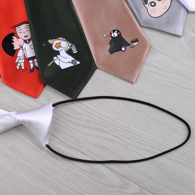 Short Cartoon Small Necktie Student High School Fashion Female JK Shirt Tie-Free Children&#039;s Preppy Style Formal Dress Accessories