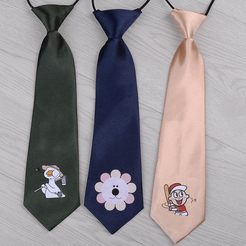 Short Cartoon Small Necktie Student High School Fashion Female JK Shirt Tie-Free Children&#039;s Preppy Style Formal Dress Accessories
