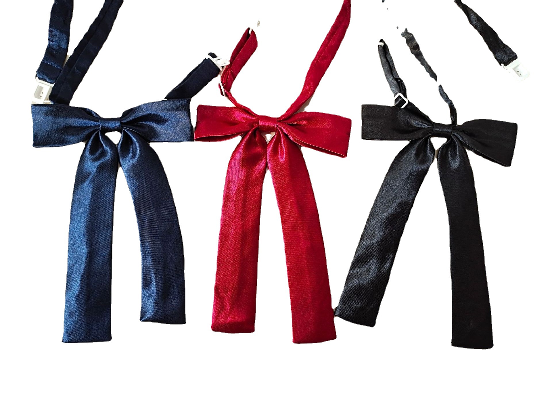  Women&#039;s Japanese Uniform Small Necktie School Uniform Shirt Long Handle Bow Tie College Style Bow Ribbon Bowknot Tie