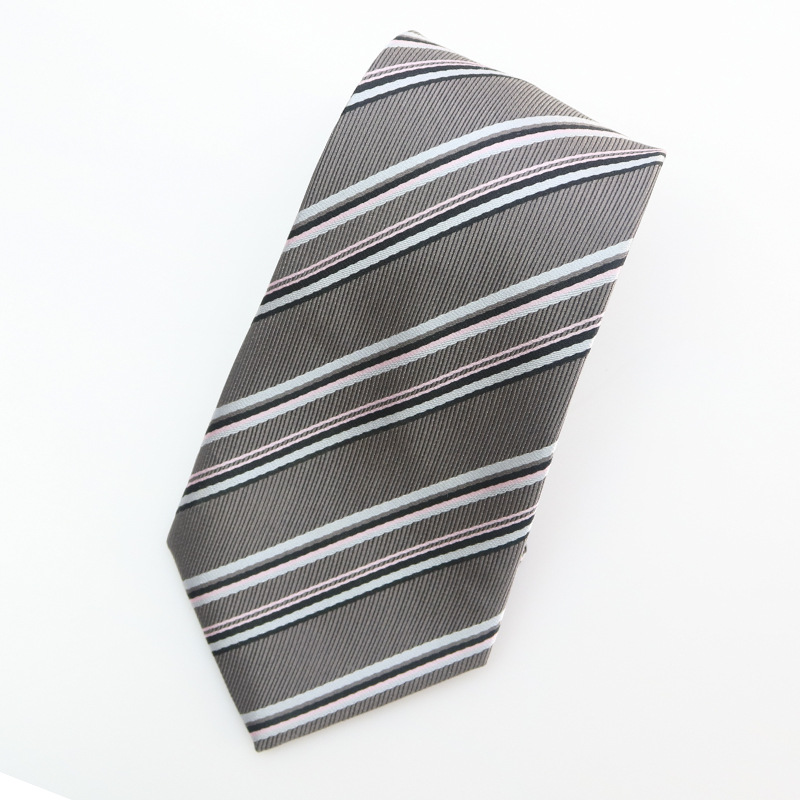 Japanese JK Uniform College Style School Uniform Business Attire Work Versatile Gray Striped necktie Bowknot Tie