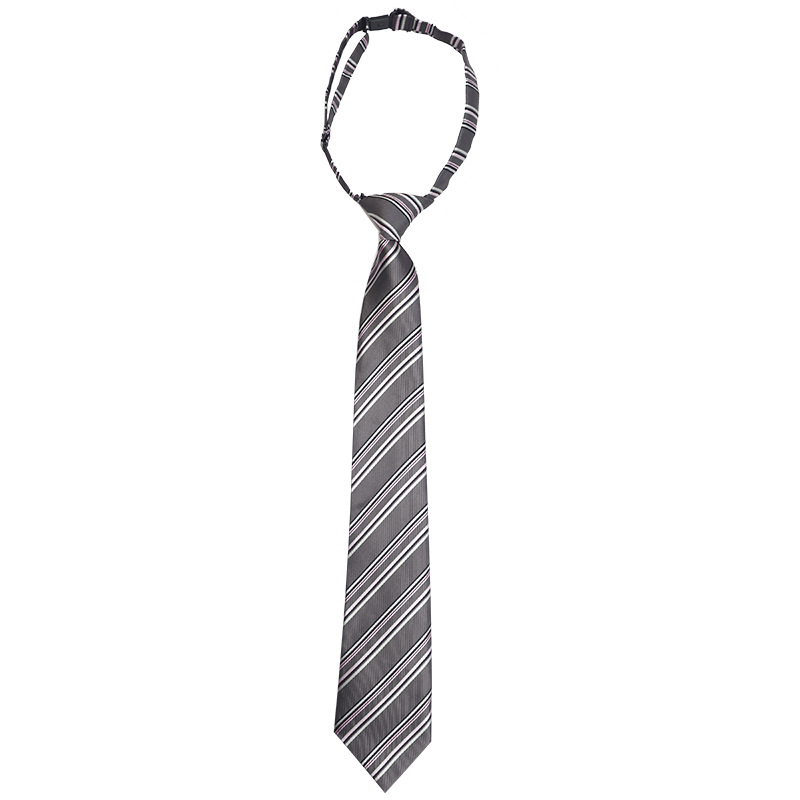Japanese JK Uniform College Style School Uniform Business Attire Work Versatile Gray Striped necktie Bowknot Tie