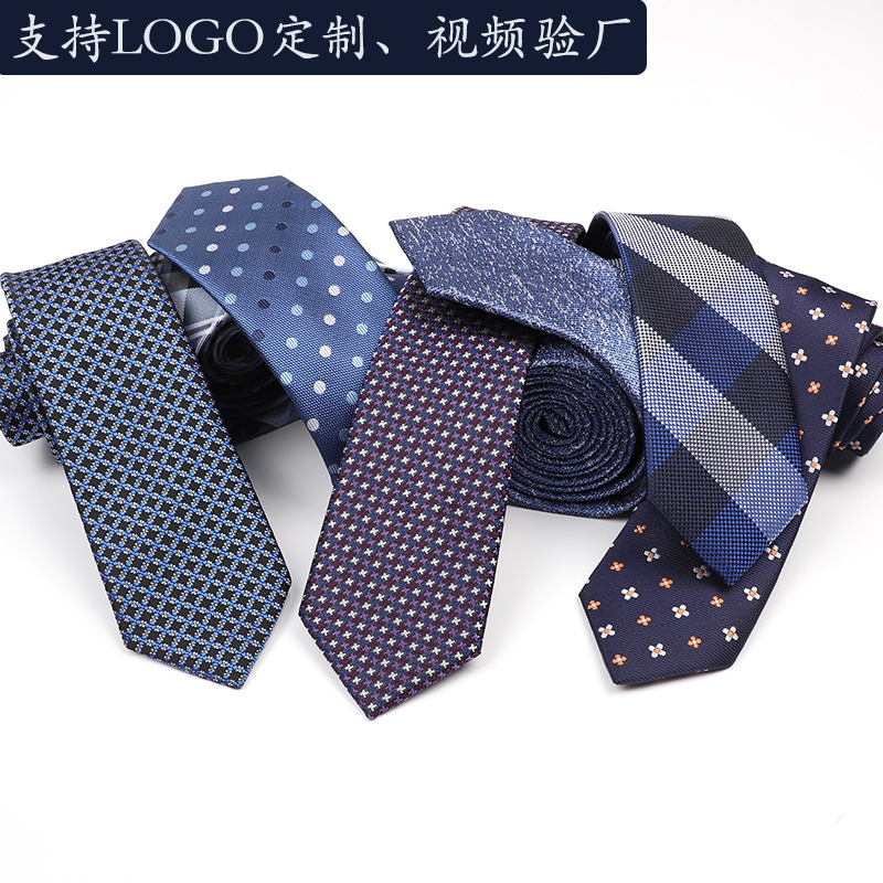 New Tie Men&#039;s Solid Color Casual Tie Business Printing Arrow Tie necktie