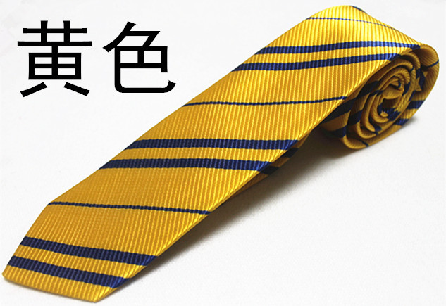 Harry Potter Badge Necktie Gryffindor Slytherin Ravenclough College Style Diagonal Striped Necktie