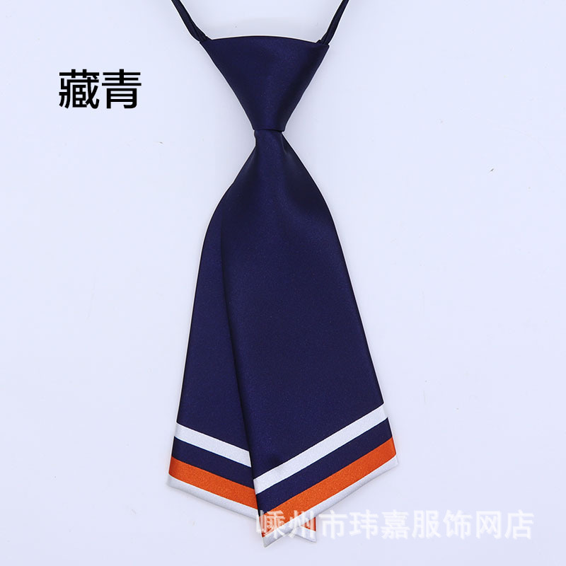 Style DoubleLayer Knife Tie Female Professional Waiter Small Suit Accessories Square Sailor Dance JK Small Necktie