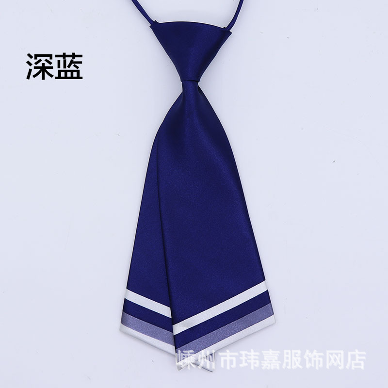 Style DoubleLayer Knife Tie Female Professional Waiter Small Suit Accessories Square Sailor Dance JK Small Necktie
