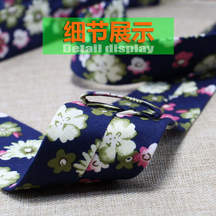 Cotton Tie Men&#039;s Floral Printed Cotton 6cm Narrow Casual Tie Female Pattern Tie necktie
