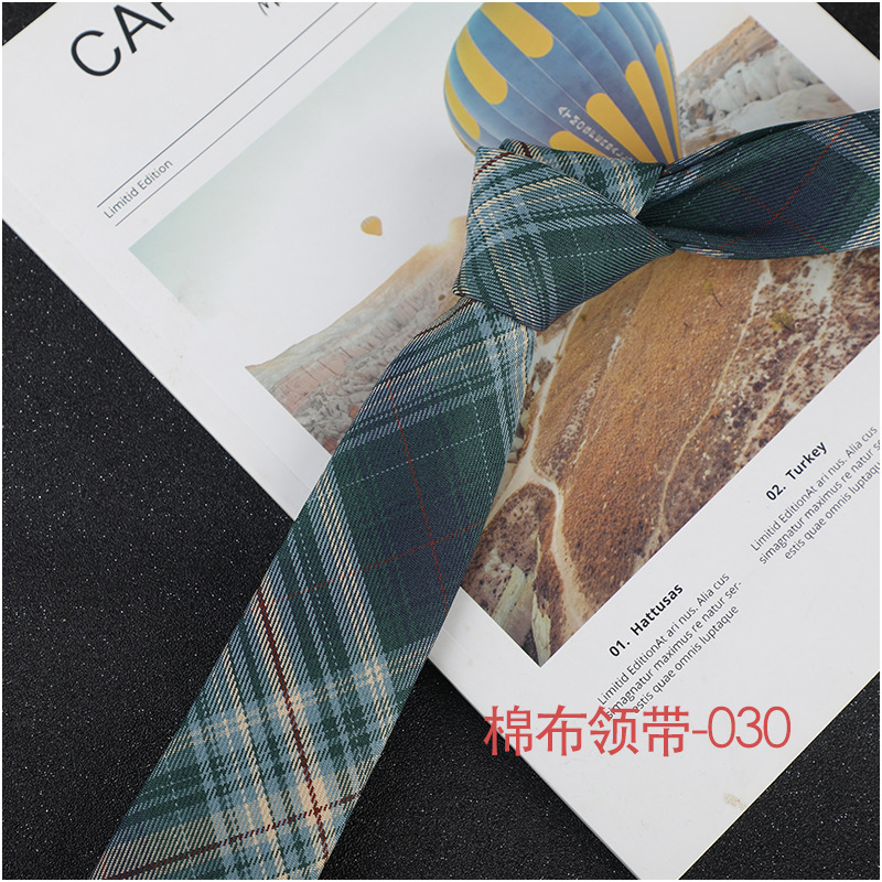 JK-DK Same-Grid Tie Gadget Male and Female Students Match Uniforms Shirt necktie