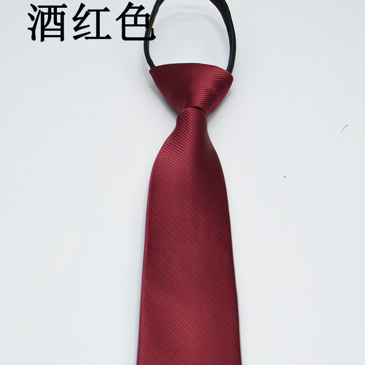 Tie Boys and Girls Universal 5cm Lazy Solid Color Zipper Belt Formal Wear Good necktie