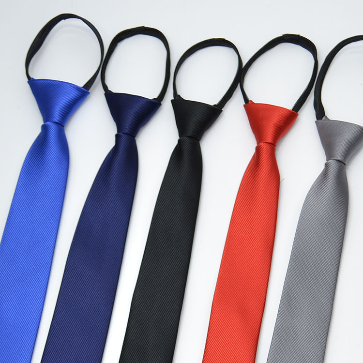 Tie Boys and Girls Universal 5cm Lazy Solid Color Zipper Belt Formal Wear Good necktie
