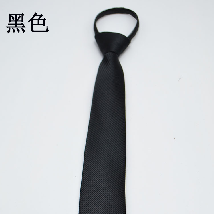 Tie Boys and Girls Universal 5cm Lazy Solid Color Zipper Belt Formal Wear Good necktie